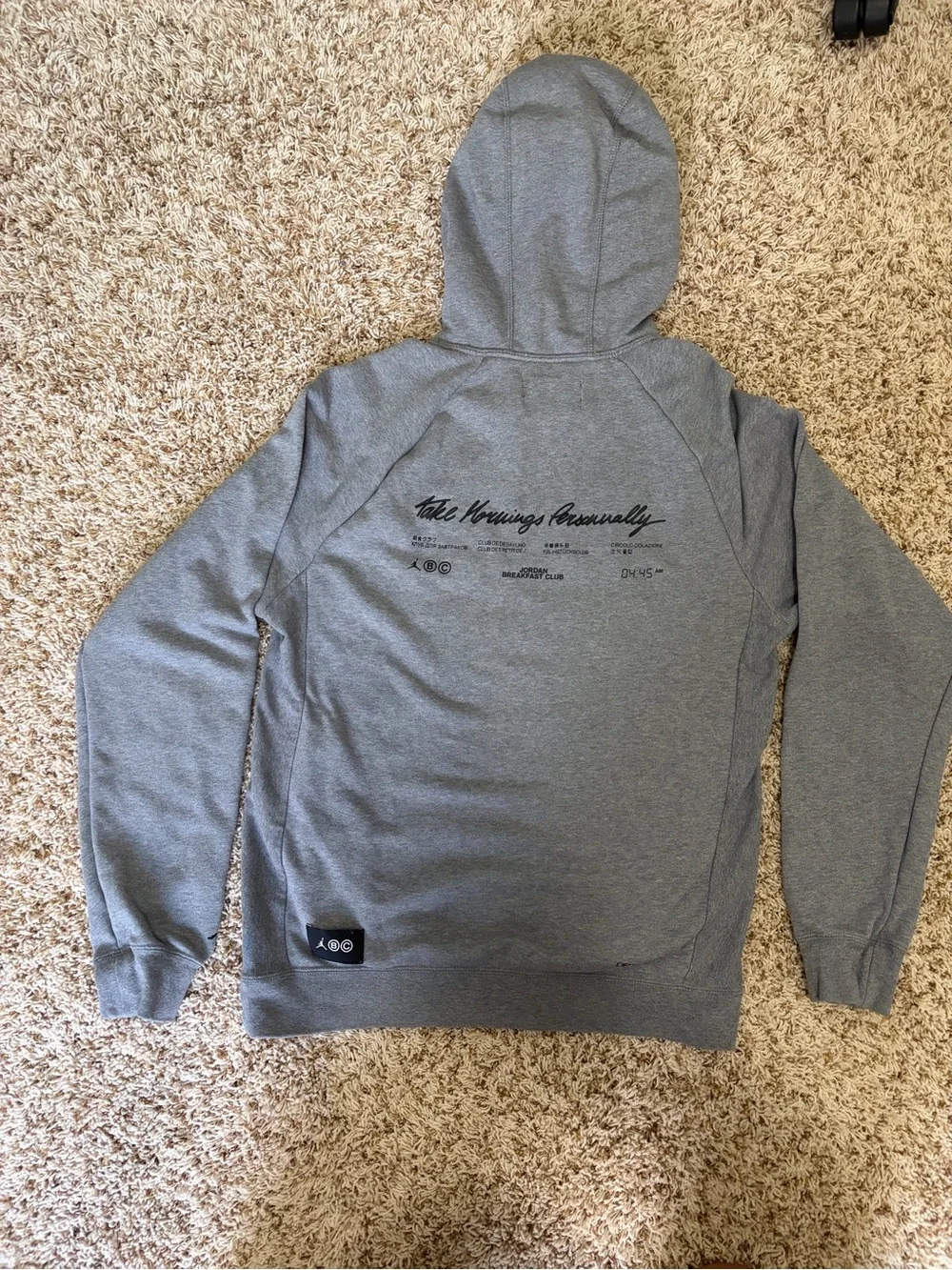 Jordan Gray 'Breakfast Club' Pullover Hoodie Sz S